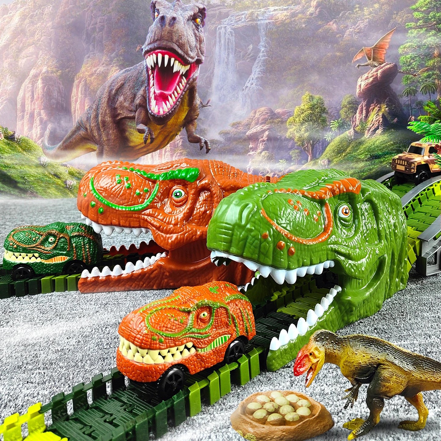 DinoTrack Express – Interaktives Dino-Zugspiel für fantasievolle Kinder ab 3 Jahren