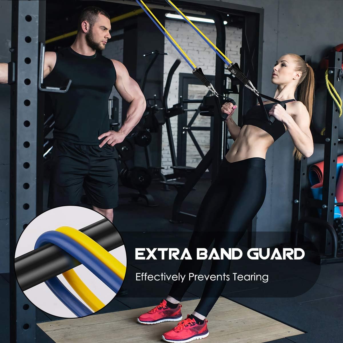 PowerGrip Widerstandsreifen Mit Einstellbarem Widerstand & Ergonomischen Griffen-4
