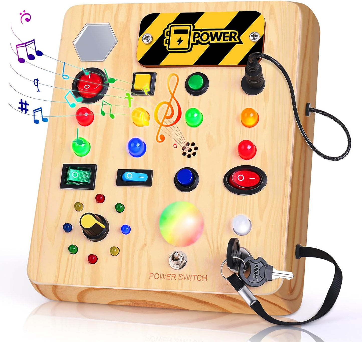 Montessori Kleinkind -Beschäftigter mit Musik - für Kleinkinder mit Musik und Licht-1