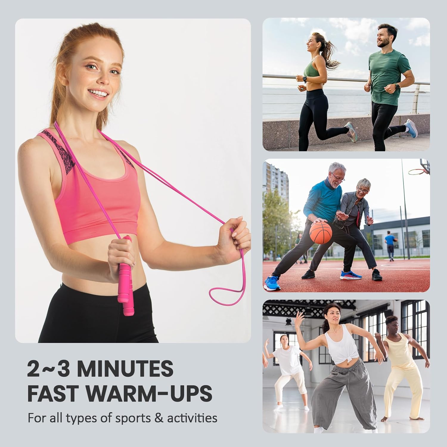 Speedfit - Digitales Sprungseil Mit Kalorienzähler Und Einstellbarer Länge-6