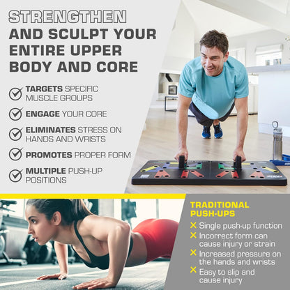 FlexIFit - Faltbares Push-up-Trainingsbrett mit 30 Farbcodierten Positionen-3