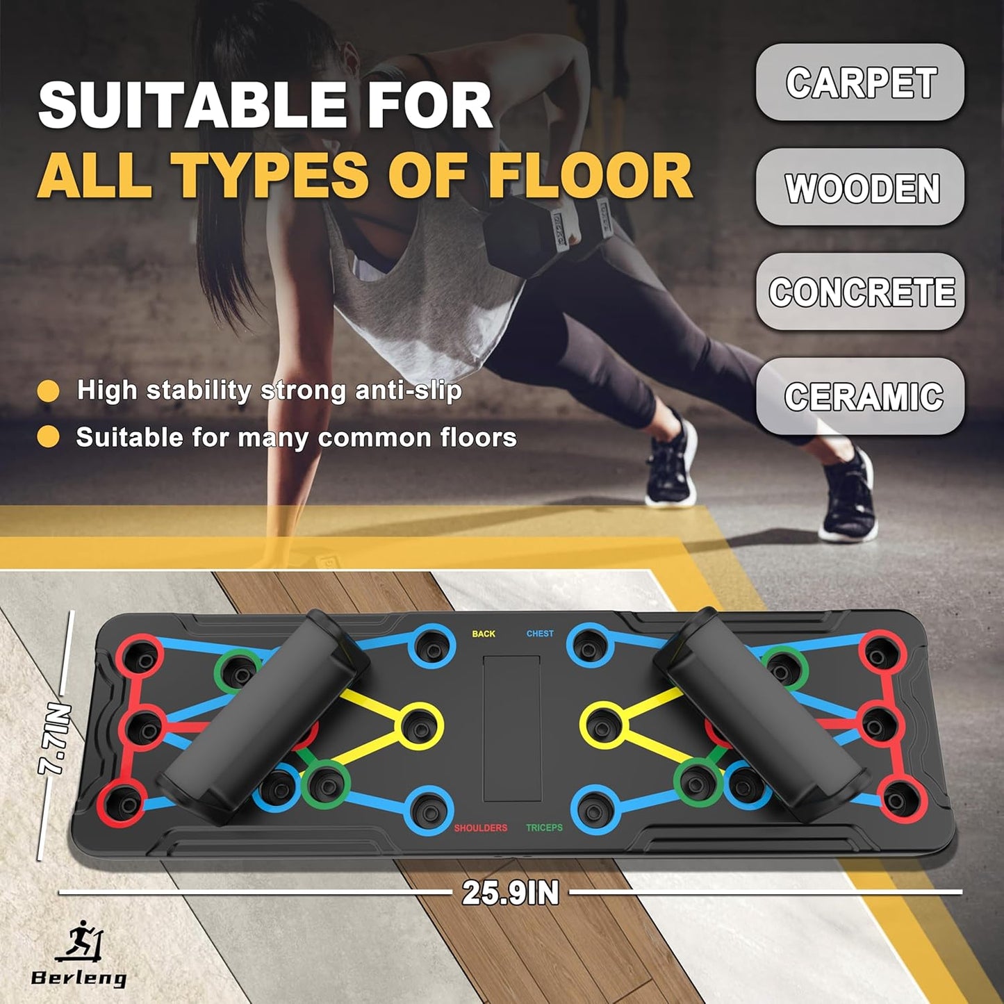 PowerFlex - Multifunktionales Trainingsboard für Brust, Schultern und Arme-4