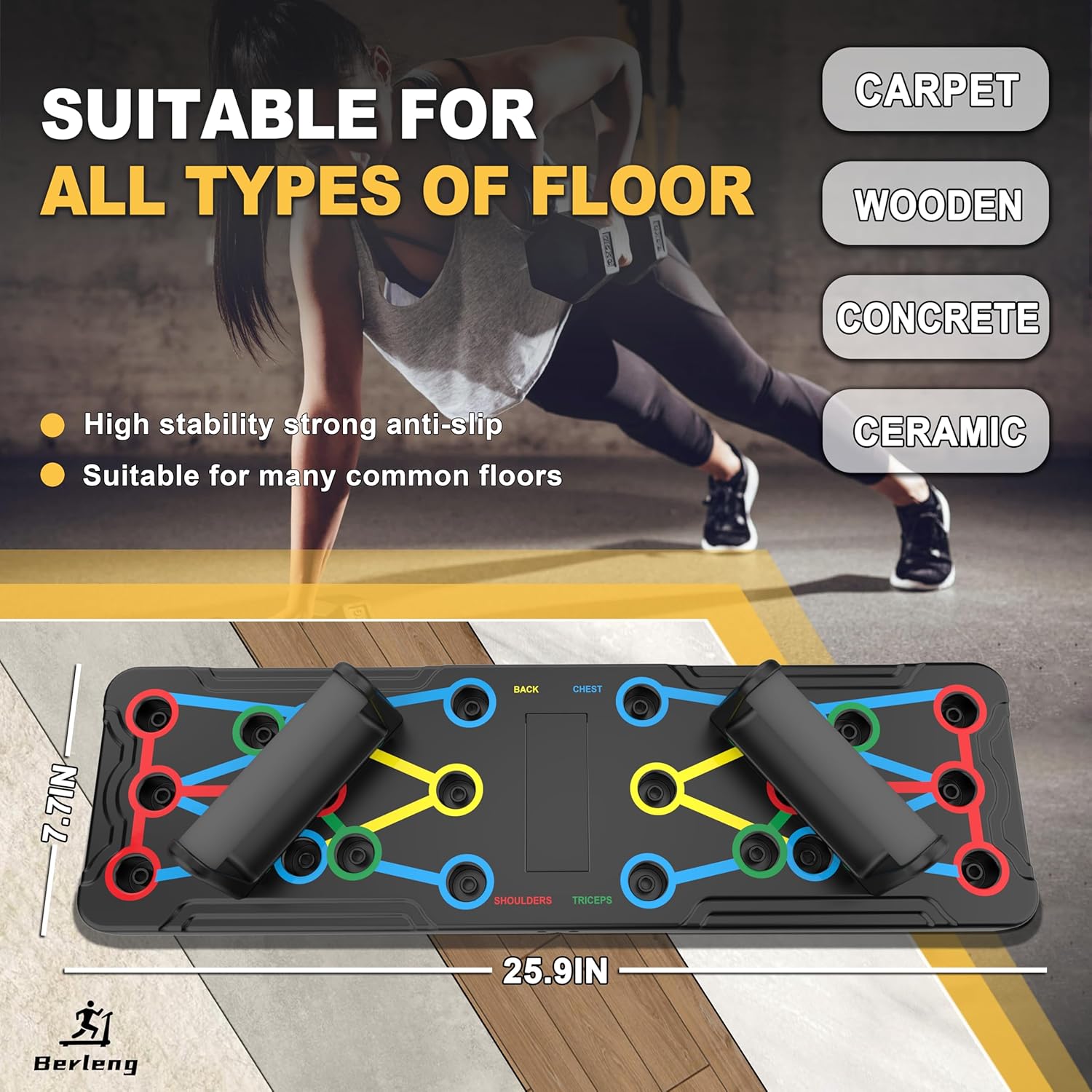 PowerFlex - Multifunktionales Trainingsboard für Brust, Schultern und Arme-4