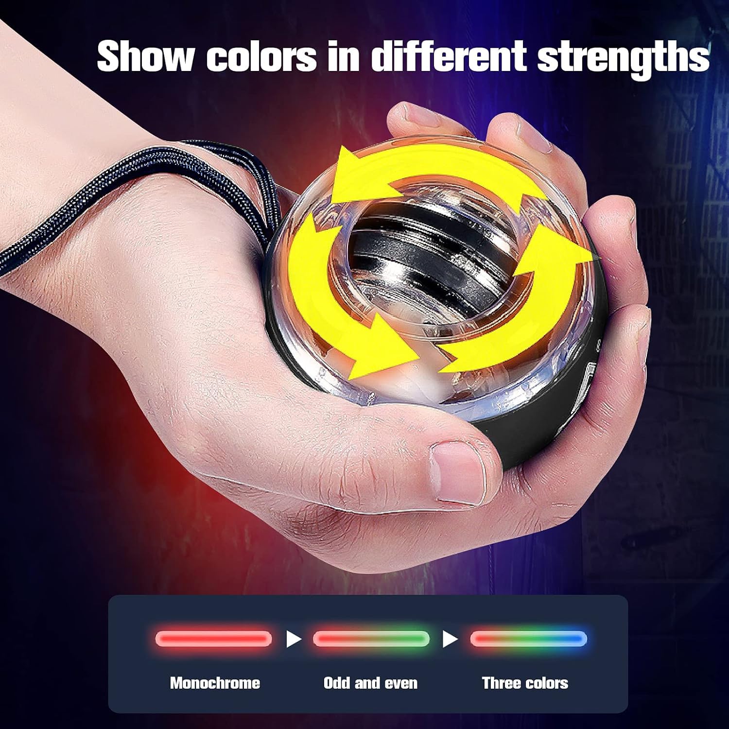 Gyropower Unterarmtrainer - Selbststartender Poltraster mit gyroskopischem Widerstand für effektives Griffkrafttraining-6