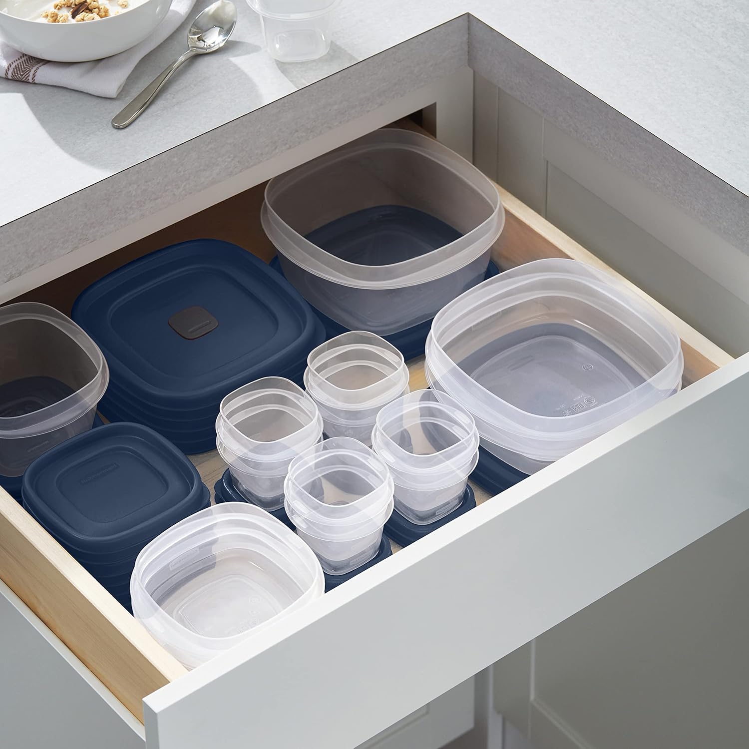 Stapelbare Lebensmittelaufbewahrungsboxen – Leckfreies Design für Saubere und Organisierte Küche-4