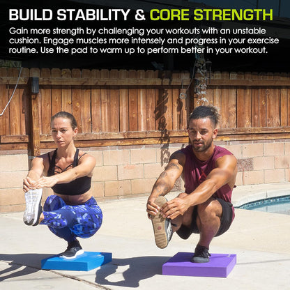 Rutschfeste Yogamatte für Yoga und Stabilitätstraining - BalancePro Schaumstoffmatte-3