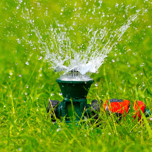 HydroSpin 360 Rasensprenger – Metall – 360° Garten