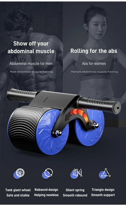 Automatischer Bauchroller – Effektiver Bauchtrainer für Bauchroller Übungen mit Rückprallfunktion-5