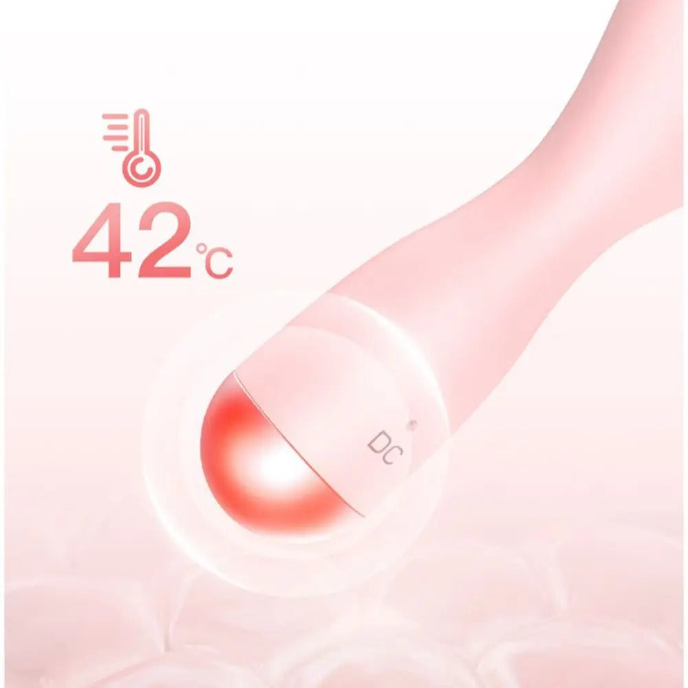 Glowpure – Elektrischer Gesichtsreiniger mit LED-Licht & 42 °C Wärmetechnologie | Silikon Hautpflegegerät mit Klangvibration