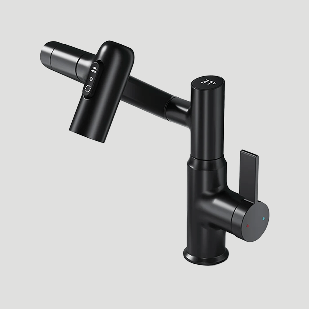 Variant image for Wasserhahn Küche Chrom 360° Drehbar Standard Messing Höhenverstellbar-4