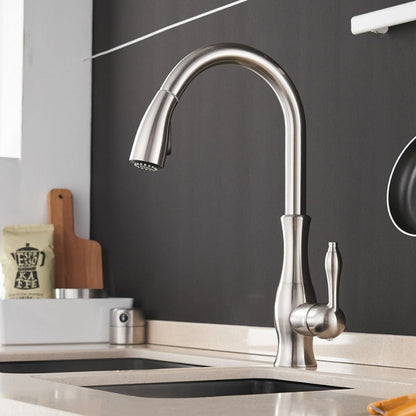 FLEXFLOW Kitchen Tap – Ausziehbare Edelstahl-Küchenarmatur für flexible & stilvolle Küchenarbeit