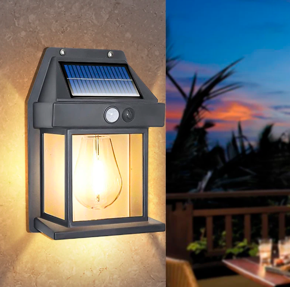 Solarbetriebener Gartenstrahler mit Bewegungsmelder – Wasserdicht, Umweltfreundlich & Einfach zu Installieren