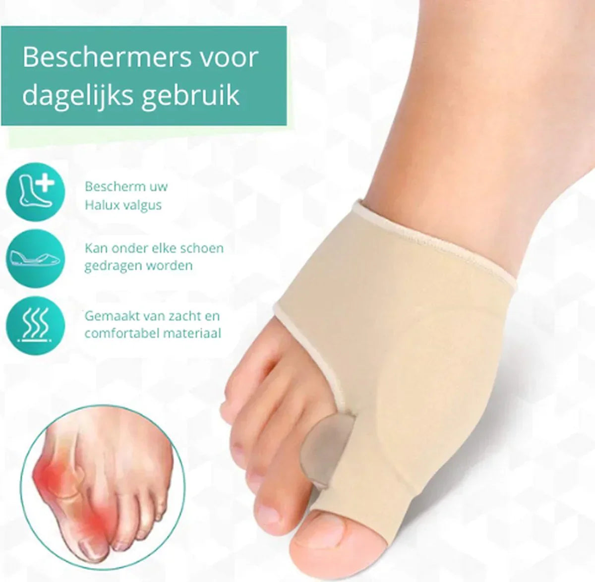 CompressCare Teen Korrektor gegen Hallux Valgus - Schmerzfrei & Atmungsaktiv-5