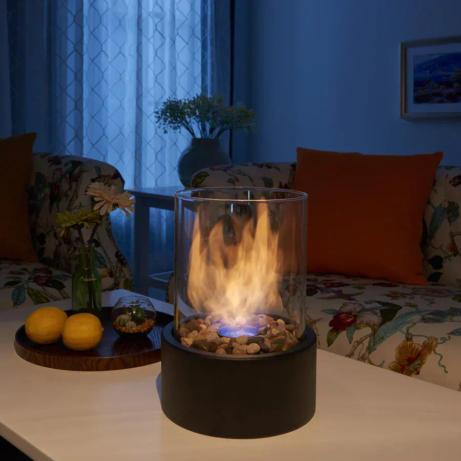 CosyFlame – Moderner Tischkamin mit echten Flammen & rauchfreier Bioethanol-Befeuerung