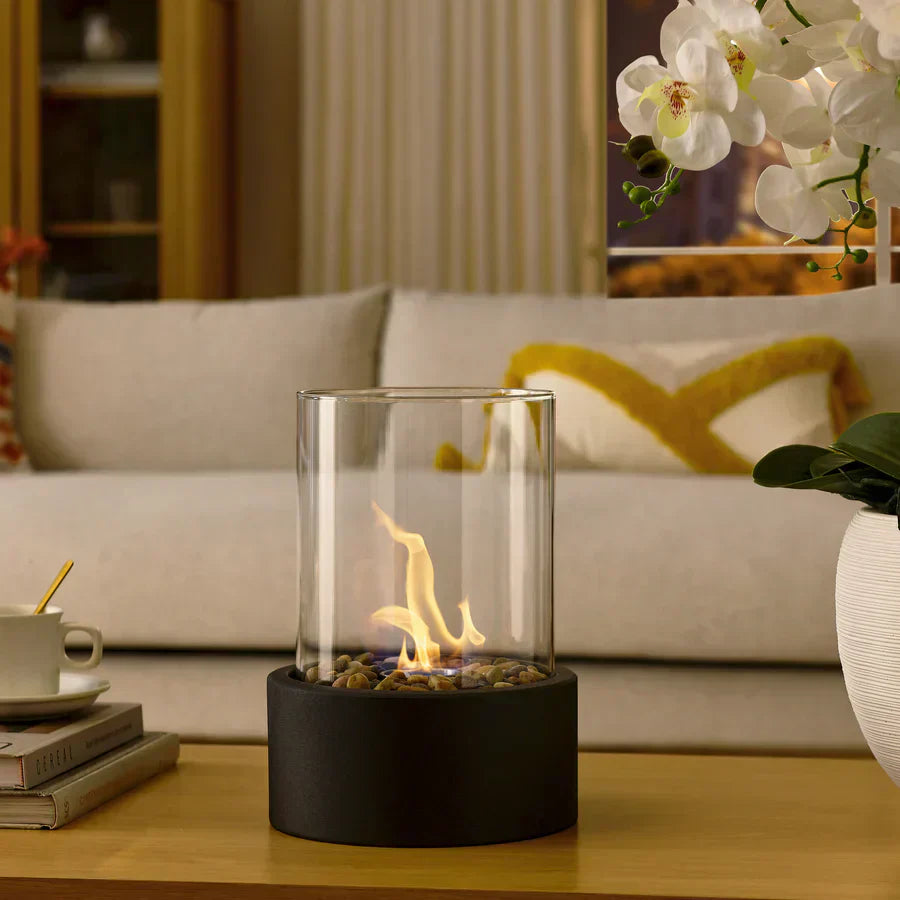 CosyFlame – Moderner Tischkamin mit echten Flammen & rauchfreier Bioethanol-Befeuerung