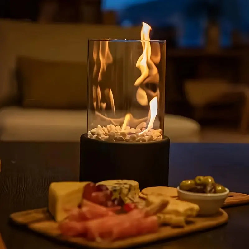 CosyFlame – Moderner Tischkamin mit echten Flammen & rauchfreier Bioethanol-Befeuerung