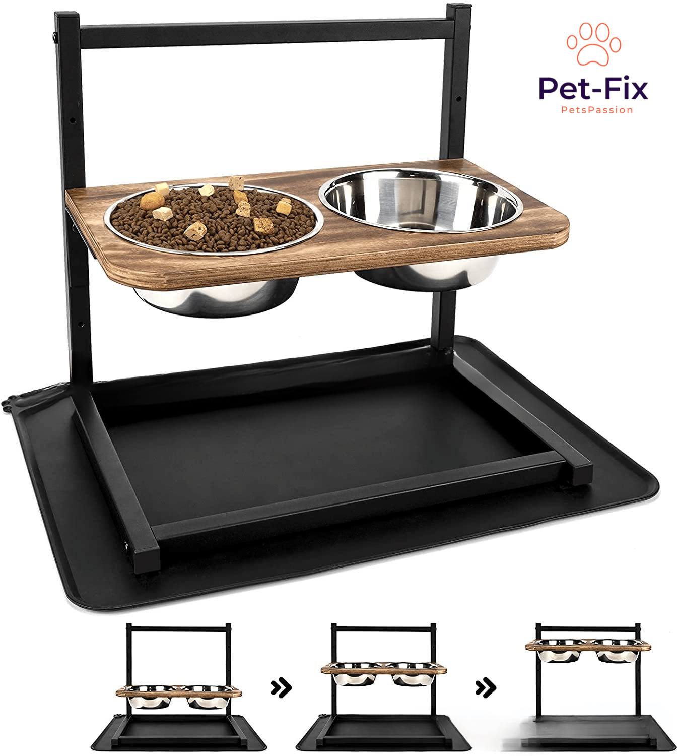Snackhaven - Luxus erhöhte Fütterungsstation für Hunde-4