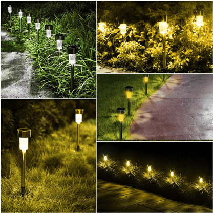 Solar-LED-Lampe für den Garten – Wetterfest, Energieeffizient mit Integriertem Lichtsensor
