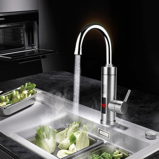HEATFLOW Kitchen Tap – Elektrischer Küchenarmatur mit direktem Heiß- & Kaltwasser auf Knopfdruck