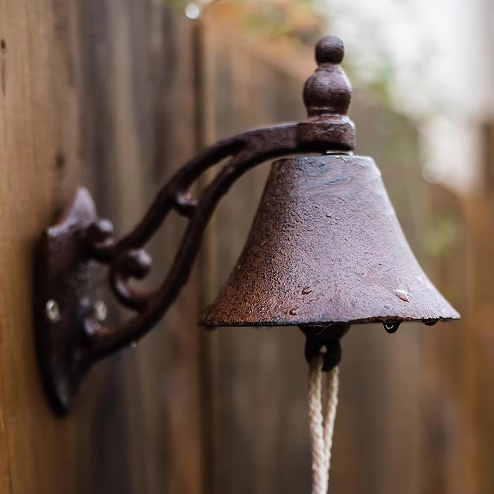 EUROVINT Bell – Klassische Gusseisen-Türklingel im Vintage-Stil für stilvolle Hauseingänge