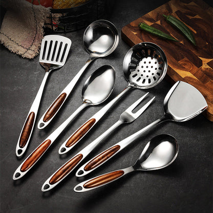 Edelstahl Küchenhelfer Set 5-teilig Ergonomische Griffe Spülmaschinenfest Kochutensilien Set-1