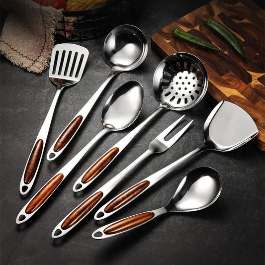 Edelstahl Küchenhelfer Set 5-teilig Ergonomische Griffe Spülmaschinenfest Kochutensilien Set-1