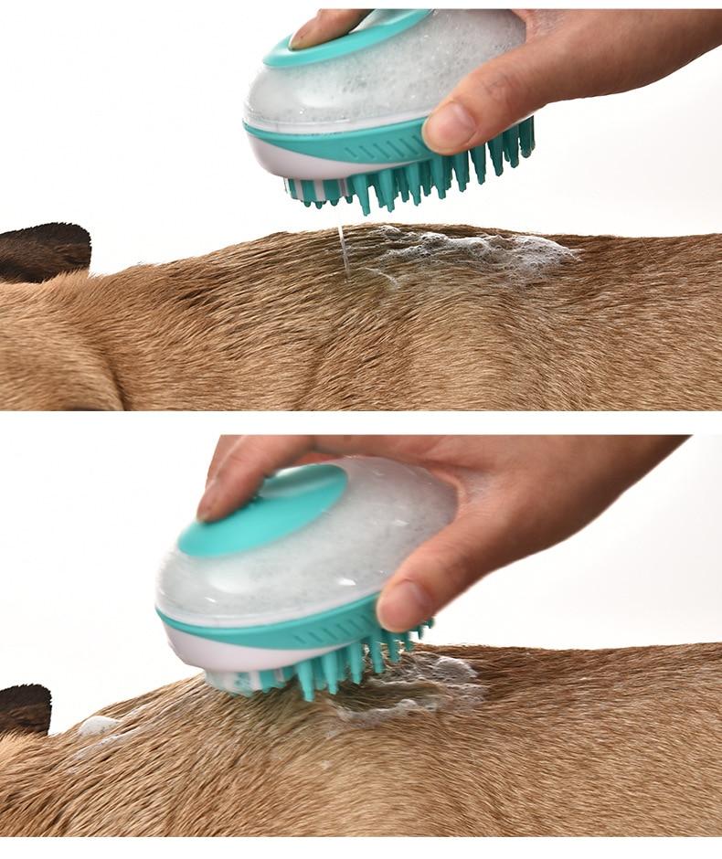 Zorropet-2-in-1-Seifenspender und Massage für Hunde heller-3
