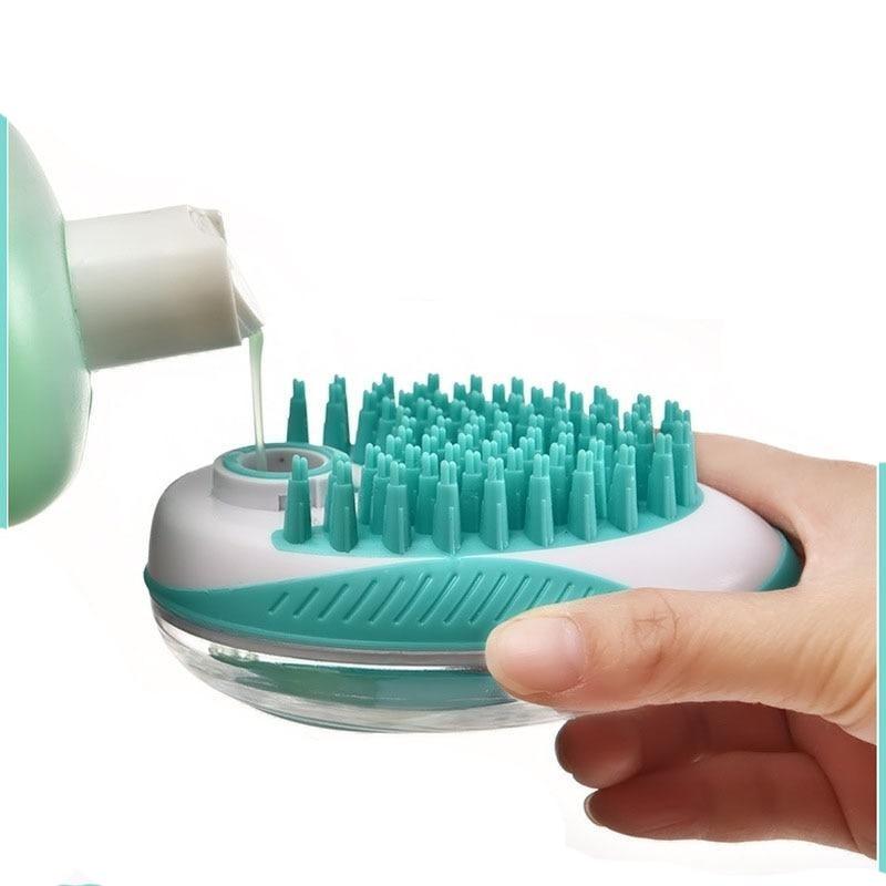 Zorropet-2-in-1-Seifenspender und Massage für Hunde heller-1