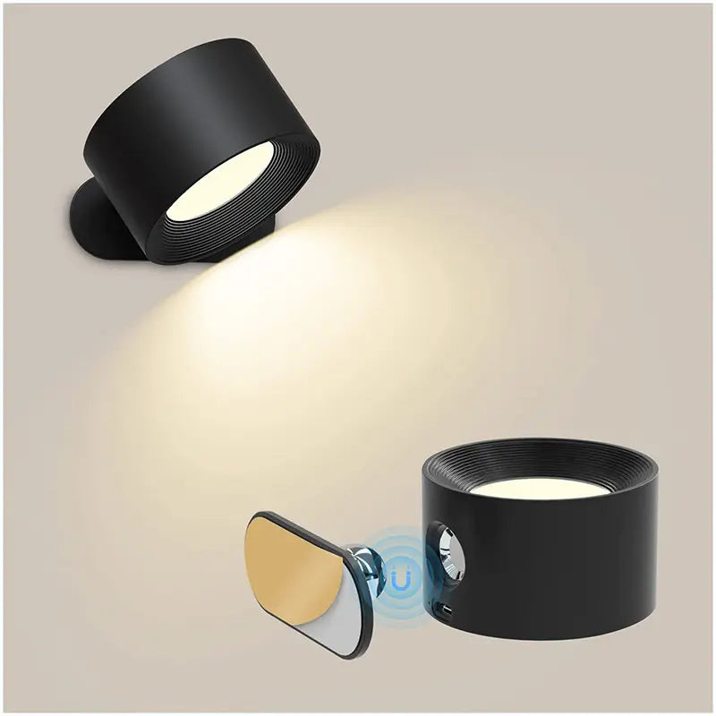 360 ° Wandlampe - funkloser wiederaufladbarer Wandlampe-2