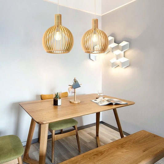 WoodArt Pendant – Handgefertigte Pendelleuchte aus Holz für warmes Ambiente