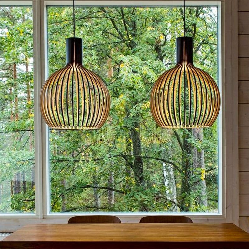 WoodArt Pendant – Handgefertigte Pendelleuchte aus Holz für warmes Ambiente