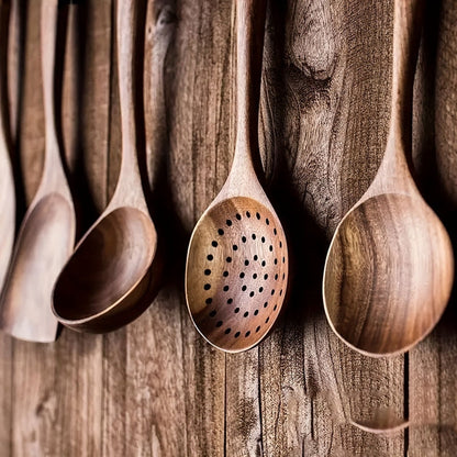 5-teiliges Küchenutensilien Set aus Holz – Ergonomisch, Langlebig & Stilvoll für Jeden Kochbedarf-4