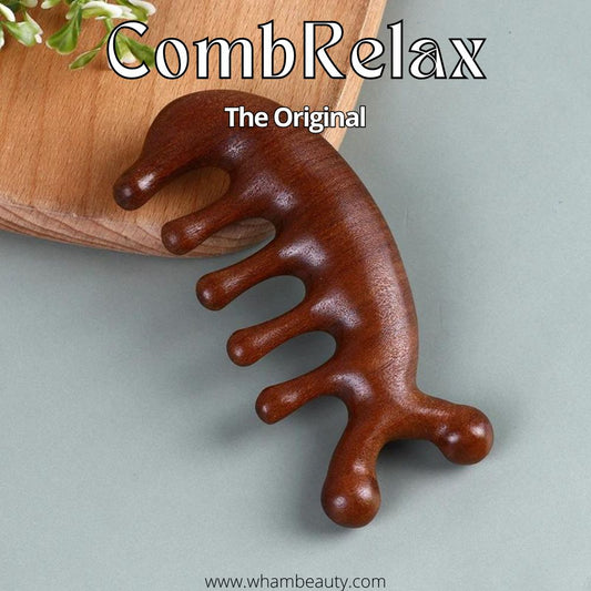 Calmcomb - Sandelholz Massagekamm für Gesunde Kopfhaut und Glänzendes Haar-1