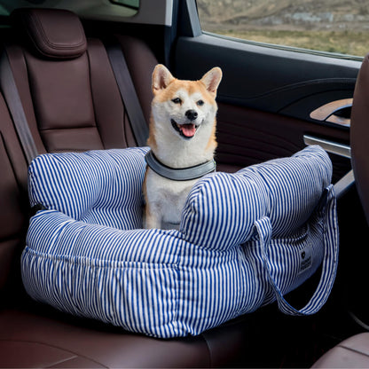 ComfyRide Dog Seat – Hundesitzbett mit Sicherheitsgurt & rutschfestem Boden für Auto & Zuhause