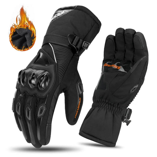 THERMOGRIP Moto Gloves – Wasserdichte Winter-Motorradhandschuhe mit 3-Schicht-Isolierung & Kohlefaserschutz