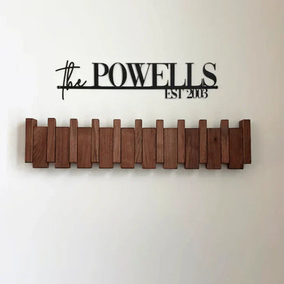 HARMONYCOAT Wall Rack – Künstlerische Wandgarderobe aus Holz im Klavierdesign für Flur & Wohnung
