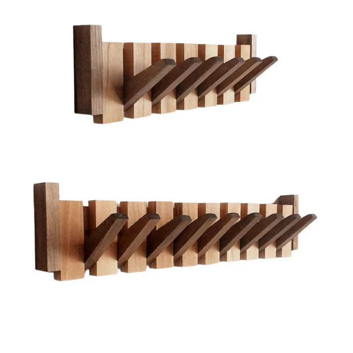 HARMONYCOAT Wall Rack – Künstlerische Wandgarderobe aus Holz im Klavierdesign für Flur & Wohnung