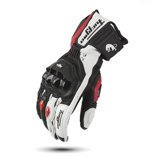 MOTOLEATHER GLOVES – Motorrad-Handschuhe aus Leder mit Schutzpolster & atmungsaktiver Perforation