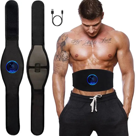EMS Bauchmuskeltrainer - Effektiver Bauchtrainer für Starke Bauchmuskeln, Tragbares Fitnessgerät mit 19 Intensitätsstufen-1