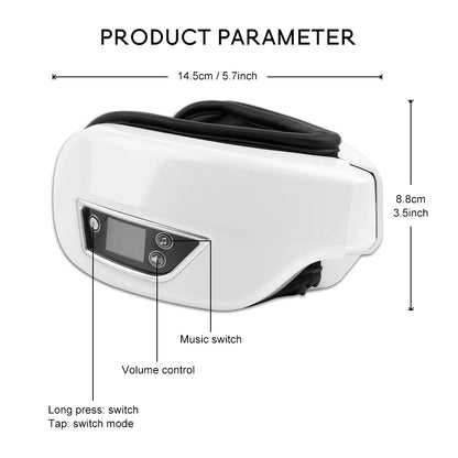 Eyeglow Smart 6D Augenmassagegerät mit Airbag-Technologie und Musikfunktion-6