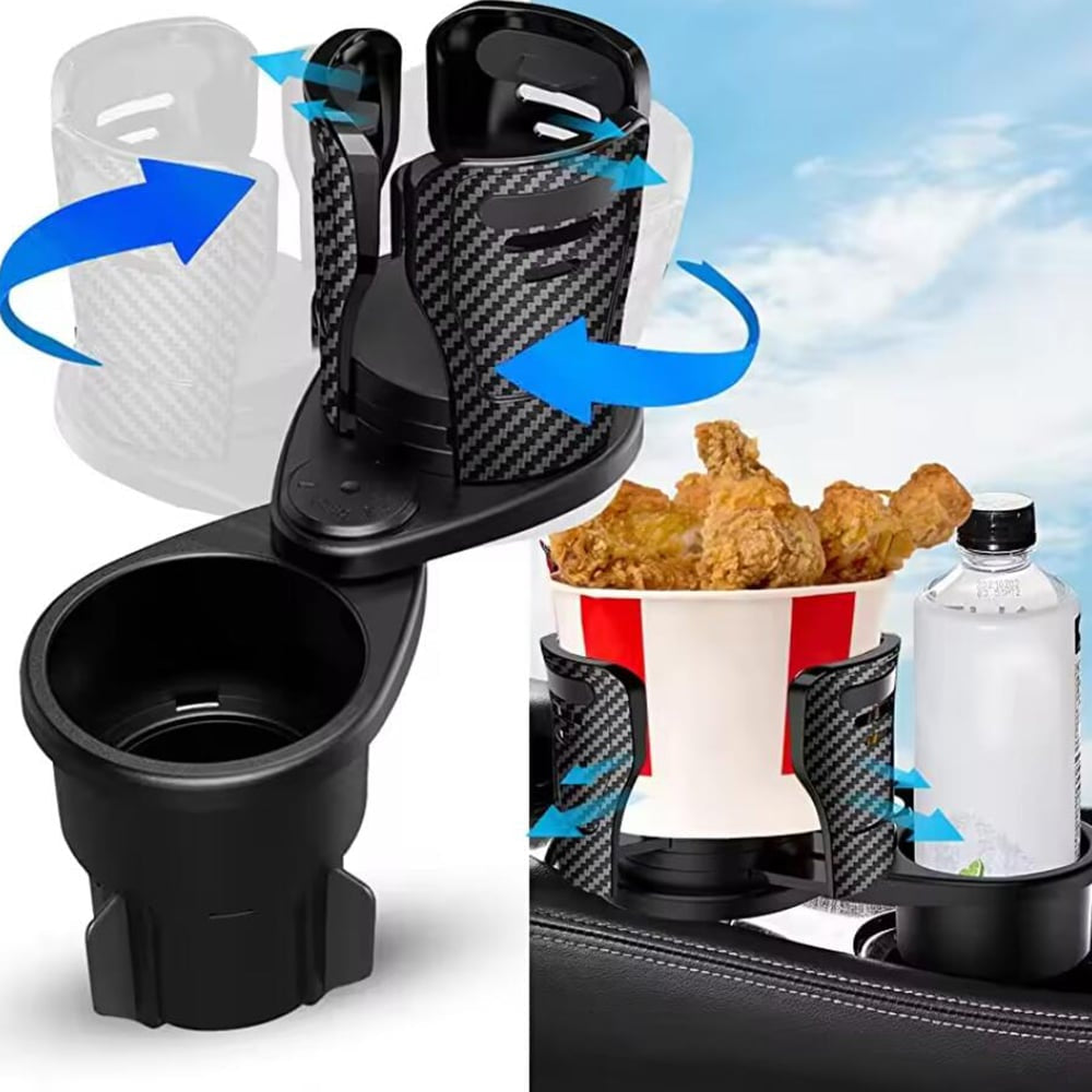 CUPSWIVEL – 360° drehbarer Auto-Becherhalter für Doppelgetränke