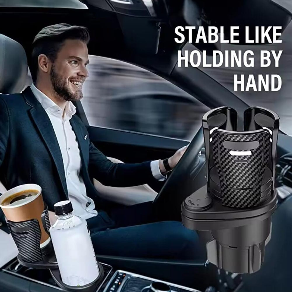 CUPSWIVEL – 360° drehbarer Auto-Becherhalter für Doppelgetränke