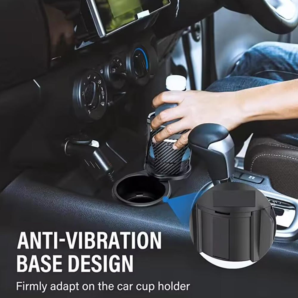 CUPSWIVEL – 360° drehbarer Auto-Becherhalter für Doppelgetränke