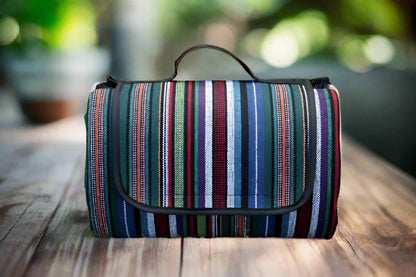 CAMPVIBE BLANKET – Wasserdichte Picknickmatte im Ethno-Stil für Camping & Outdoor-Komfort
