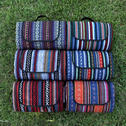 CAMPVIBE BLANKET – Wasserdichte Picknickmatte im Ethno-Stil für Camping & Outdoor-Komfort