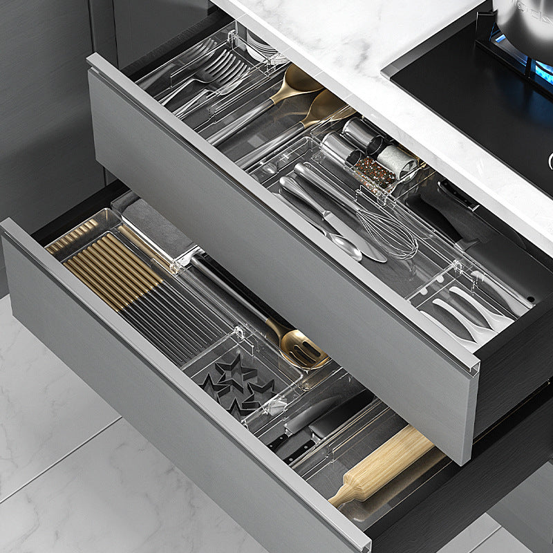Vielseitiger Küchenschubladen Organizer – Praktischer Küchen Organizer für Besteck und Utensilien-3