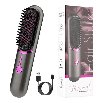 Tima Haarstyler - Drahtloser Styler Pinsel für Glattes Haar, Schnell Aufheizend, Tragbar-2
