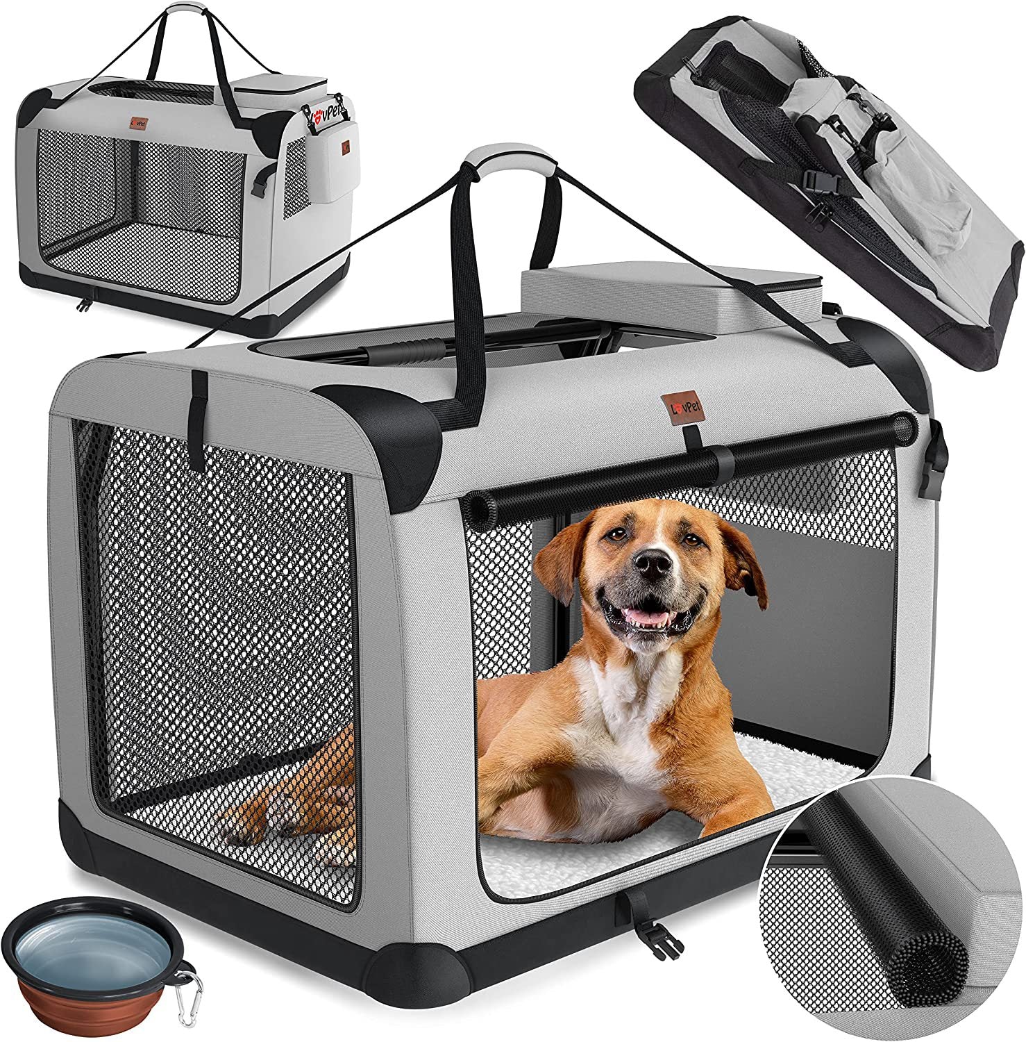Nomad Pet Pod - Luxus tragbarer Korb für Haustiere-2