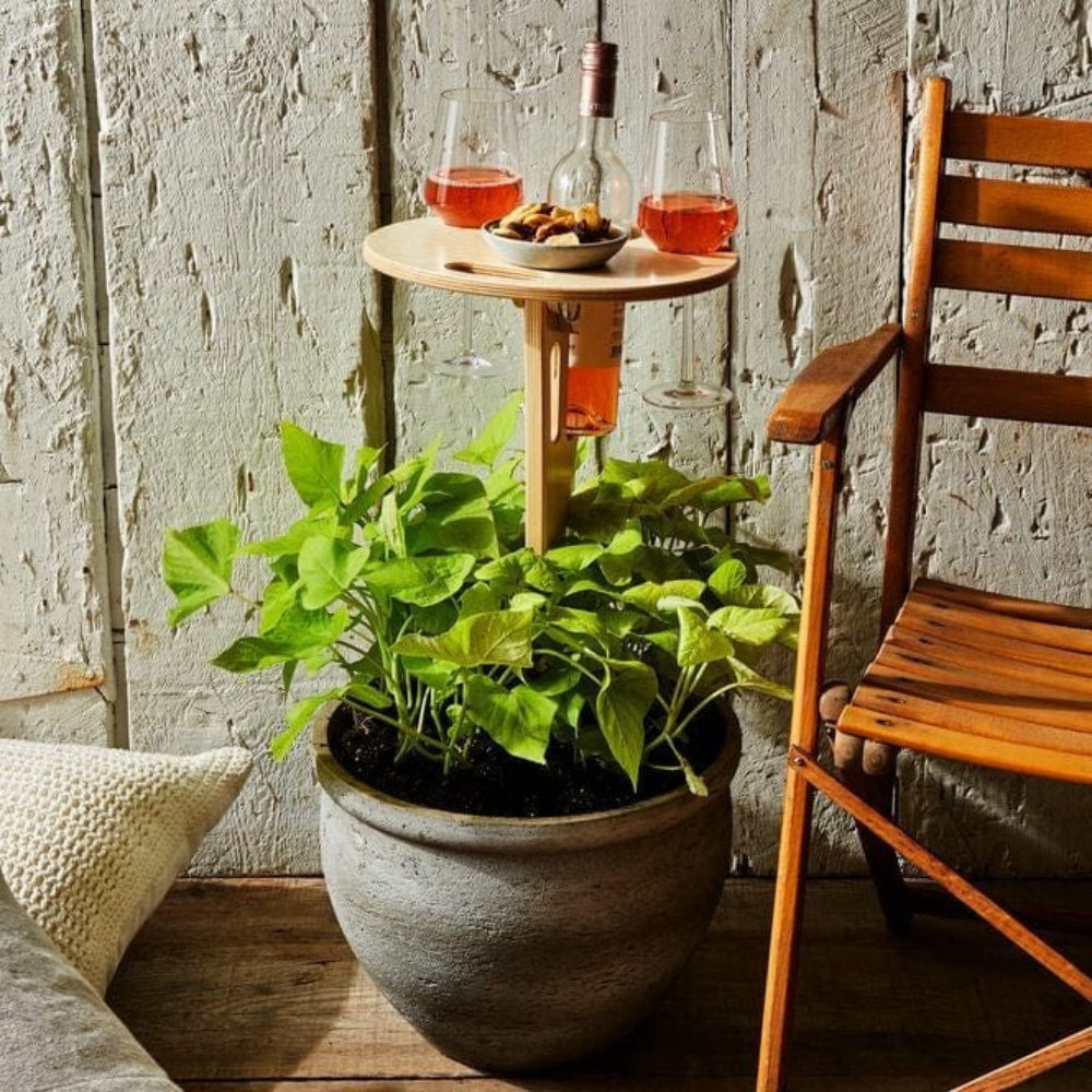 PICKY Wine Table – Tragbarer Picknicktisch für Wein & Snacks im Freien