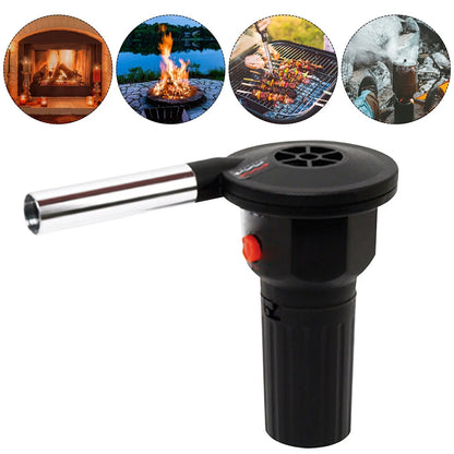 Portable Grill Blower – Tragbarer Feuerbalg aus Aluminium für schnelles Anzünden